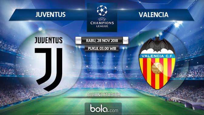 Jadwal Siaran Langsung Liga Champions Juventus Vs Valencia Dunia Bola 