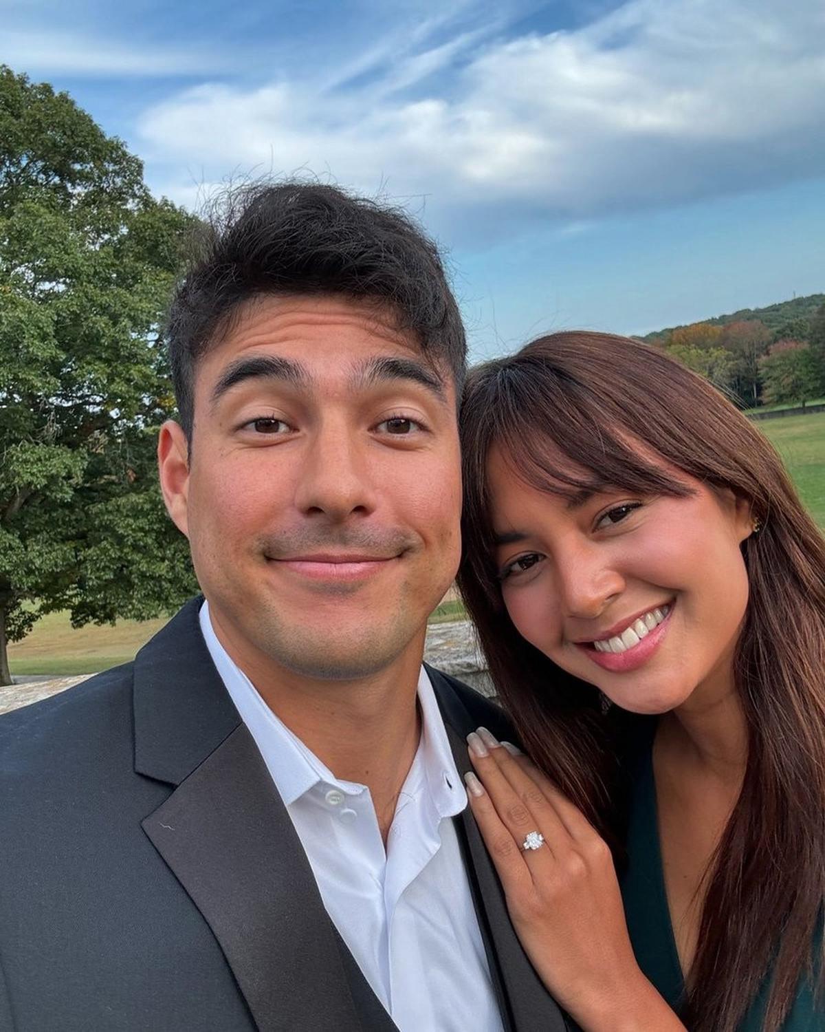 Potret Aurelie Moeremans dan Sang Tunangan Tampil Serasi di Acara Pernikahan Mewah di New York