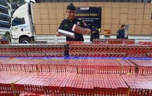 FOTO: Bea Cukai Gagalkan Peredaran  8,9 Juta Batang Rokok Ilegal