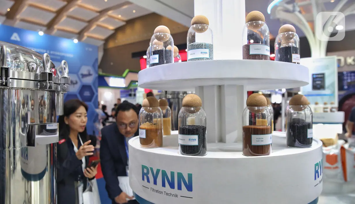 Pameran ini bertujuan untuk menghadirkan solusi atas berbagai tantangan dalam pengelolaan air dan limbah. (Liputan6.com/Angga Yuniar)