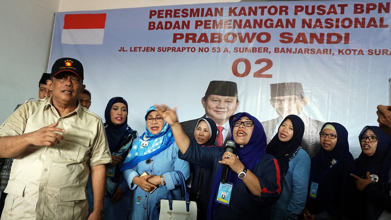 Peresmian Kantor Pusat BPN Prabowo-Sandi Solo