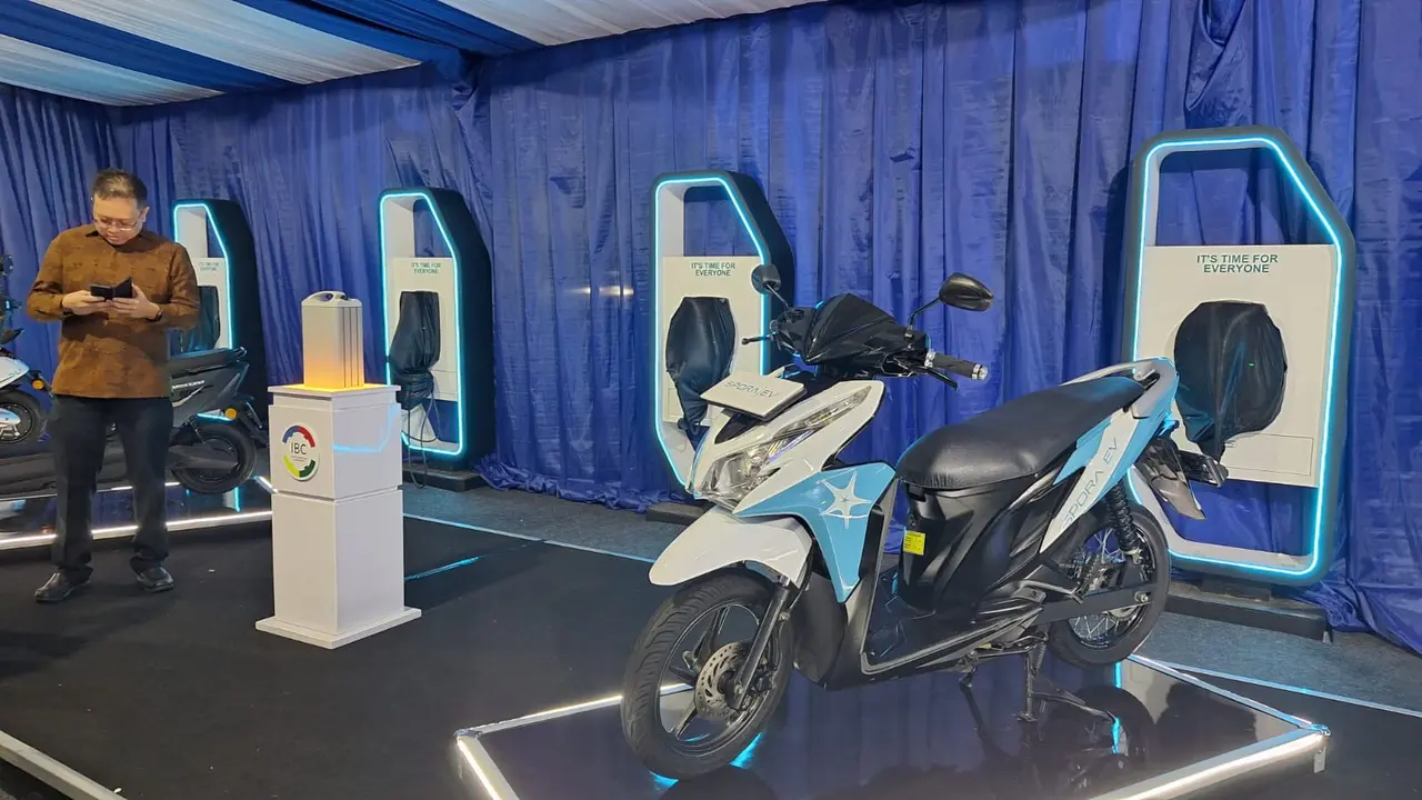 Bos Honda Hadir di Peluncuran Baterai Motor Listrik IBC, Mau Ikut Pakai Buatan Lokal? (Arief A/Liputan6.com)