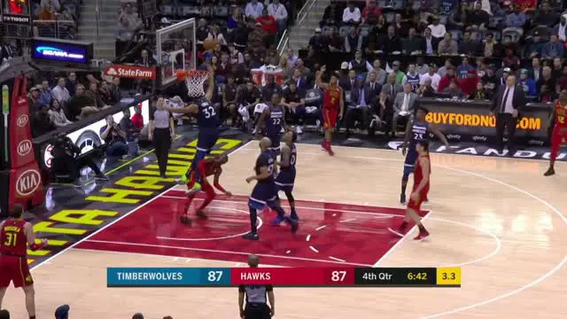 VIDEO : GAME RECAP NBA 2017-2018, Hawks 105 vs Timberwolves 100
