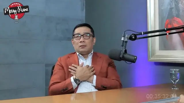 Ridwan Kamil menangis saat bercerita mengenai ditinggal Eril untuk selamanya (YouTube - MerryRiana)
