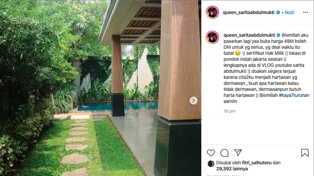 Unggahan Sarita Abdul Mukti
