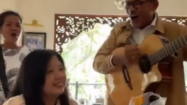 Potret Ayah Jerome ketika Masih Sehat dan Aktif (Instagram jeromepolin)