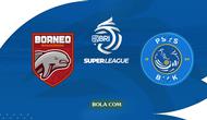 Cover prediksi Borneo FC versus PSBS Biak. (Bola.com/Wiwig Prayugi)