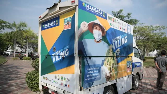 Maskara Jadi Mobil Vaksin