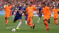 Duel PSIS vs Persija di Stadion Sultan Agung, Bantul, Jumat (20/4/2018). (Bola.com/Ronald Seger Prabowo)