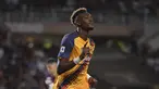 Tammy Abraham keluar sebagai man of the match saat AS Roma berhasil mengalahkan Torino pada giornata terakhir Liga Italia 2021/2022, di Stadion Olympic, Turin, Italia, Sabtu (21/5/2022) dini hari WIB. (La Presse via AP/Alberto Gandolfo)