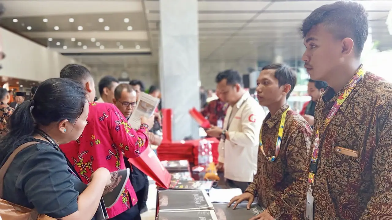 Booth Media di Acara Pelantikan Presiden