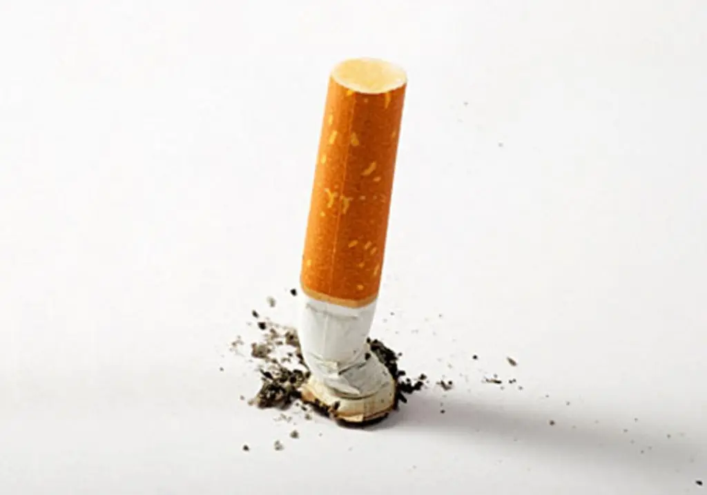 Kampanye anti rokok ini menyadarkan bahwa sesuatu yang vital dalam tubuh akan hilang jika kamu tak segera berhenti. (Via: logoaday.co)