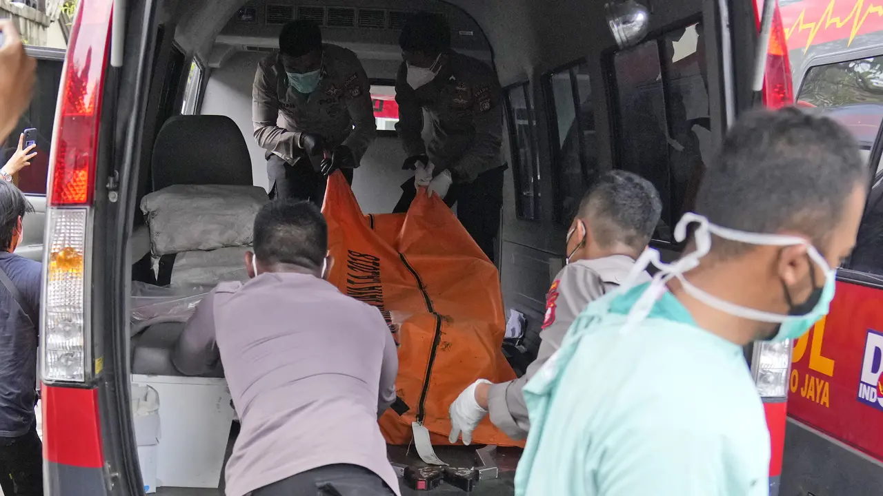 Kantong Jenazah Korban Kebakaran Lapas Tangerang