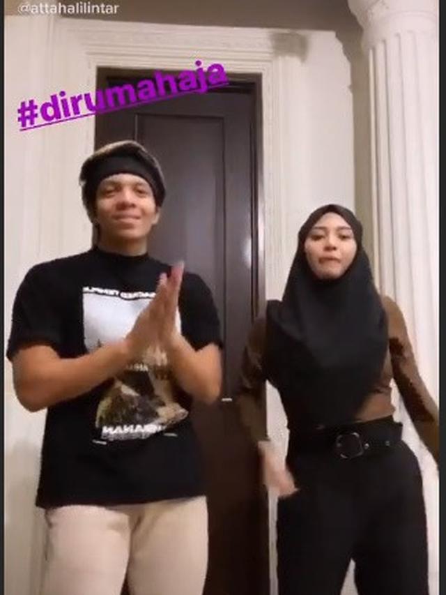 6 Momen Aurel Hermansyah dan Atta Halilintar Bikin Video TikTok #DiRumahAja