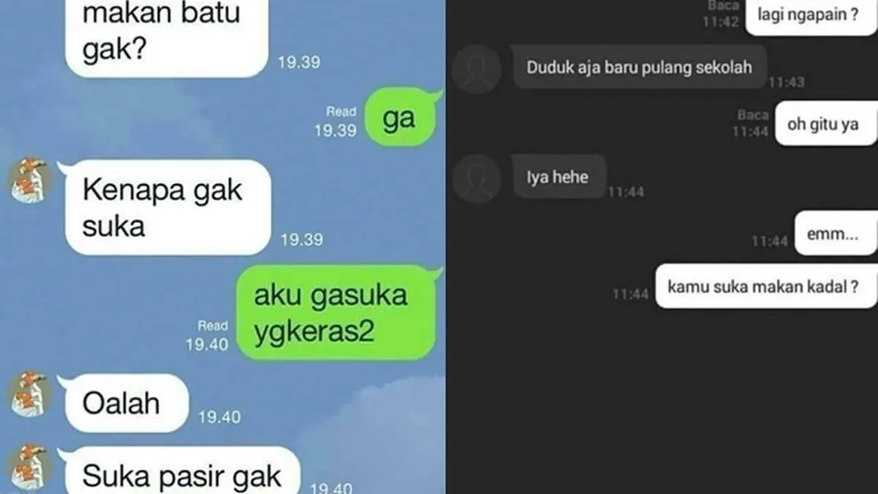 6 Chat Absurd Kehabisan Topik ke Gebetan Ini Maksa Banget