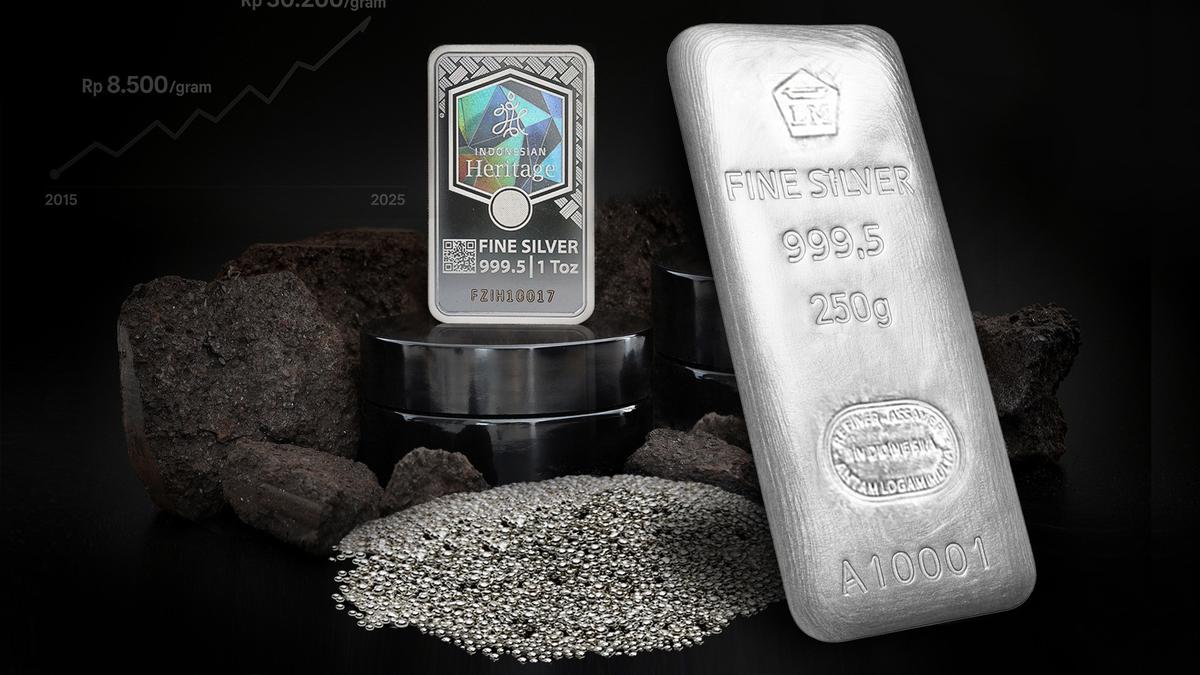 Harga Perak Antam Hari Ini Naik Jadi Rp 43.400 per Gram