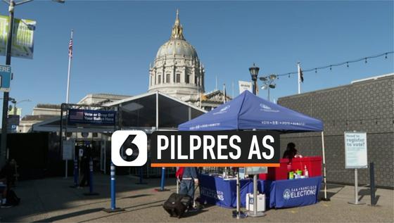 VIDEO: Suasana Lengang di Tempat Pemungutan Suara Pilpres AS 2020