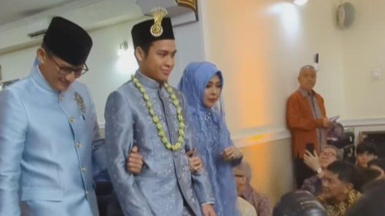 Sandiaga Uno menikahkan putrinya, Anneesha Atheera Uno dengan Panji Bahas Dwiprakoso pada Sabtu (23/9).