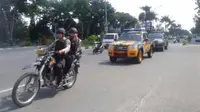 Polisi membentuk Satgas Hang Tuah untuk menjamin keamanan mudik di Pekanbaru (Liputan6.com / M.Syukur)