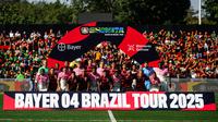 Skuad Bayer Leverkusen saat sesi pramusim 2025/26 di Brasil. (Dok. X @bayer04_en)