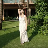 Maria Theodore terlihat tampil memukau kala berlibur ke Bali. [Foto: Instagram/ Maria Theodore]