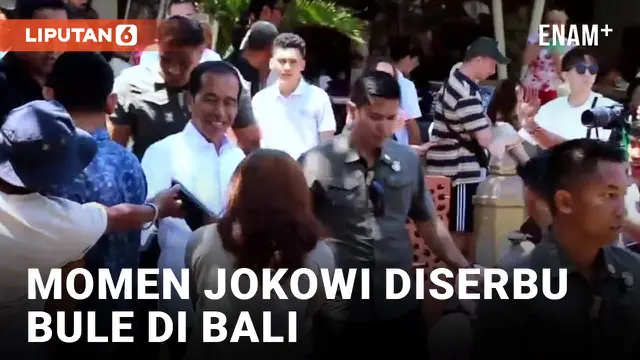 Jokowi Diserbu Bule di Bali!