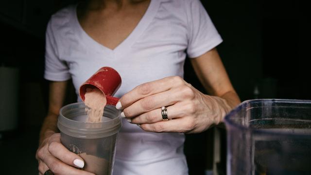 Ilustrasi protein shake