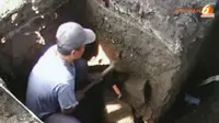 [VIDEO] Gali Septic Tank, Warga Sleman Temukan Candi Baru