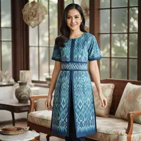 Gambar Model Atasan Batik Wanita Elegan by Meta AI
