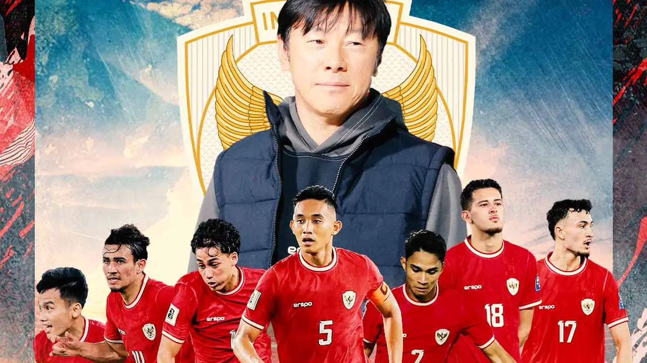 Timnas Indonesia - Ilustrasi STY, Rizky Ridho, Marselino Ferdinan, Witan Sulaeman, Justin Hubner, Nathan Tjoe-A-On, Ivar Jenner, Rafael Struick
