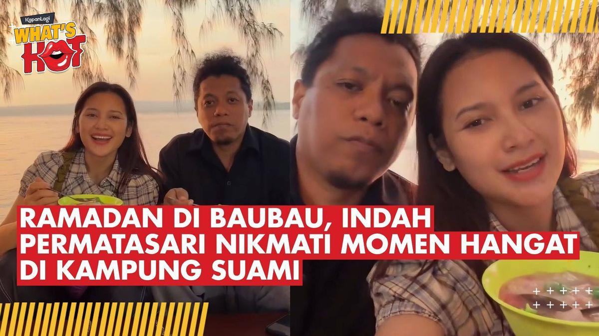Lebaran di Kampung Suami, Indah Permatasari Buka Puasa ditemani Pemandangan Sunset