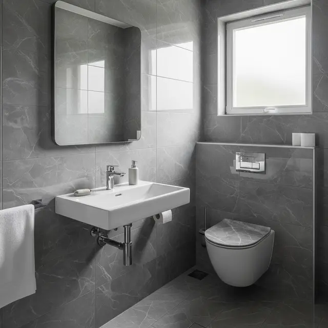 9 Model Keramik Kamar Mandi Abu-abu, Tampilan Modern dan Fungsional