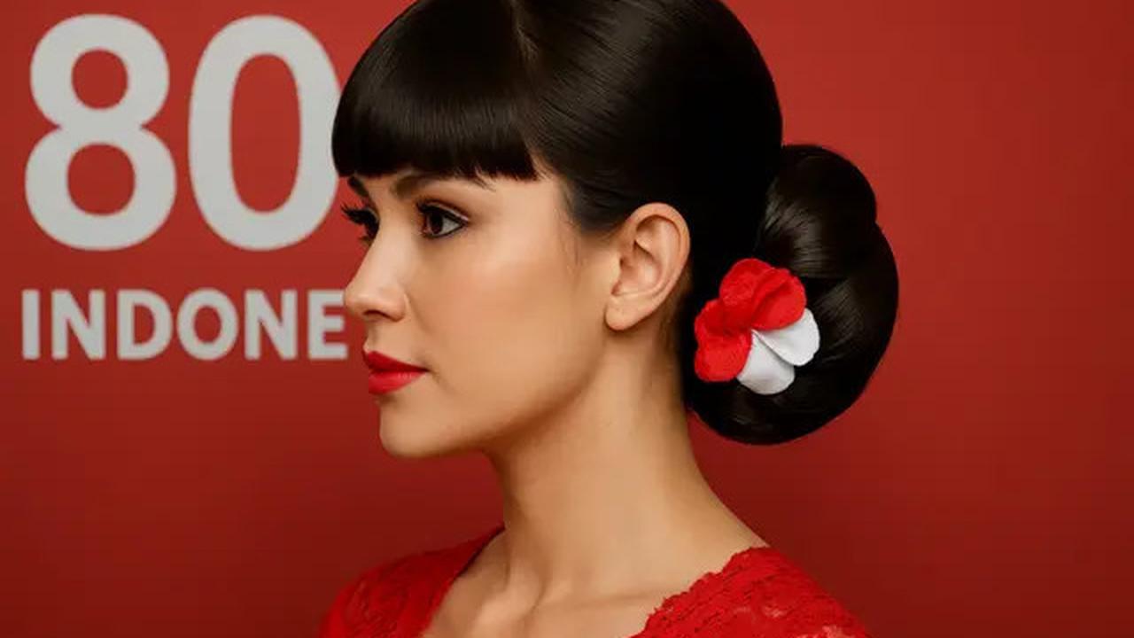 7 Model Sanggul Modern dengan Poni untuk HUT RI ke-80, Anggun dan Kekinian