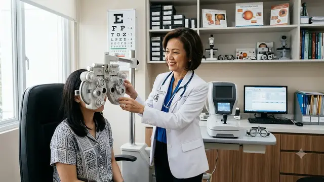 Ilustrasi dokter mata