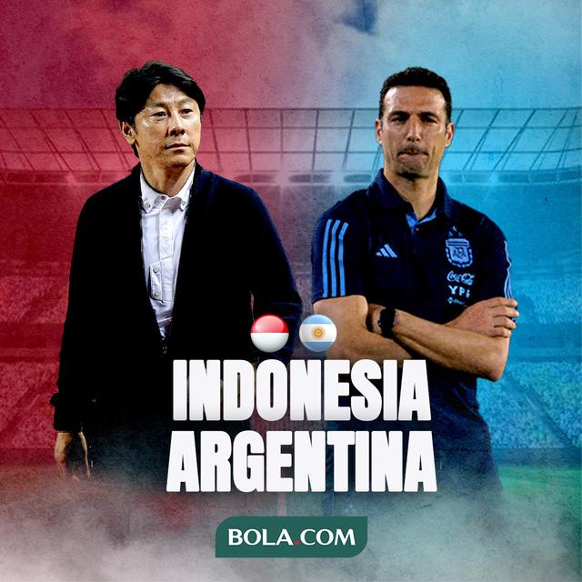 Ilustrasi - Shin Tae-yong Vs Lionel Scaloni