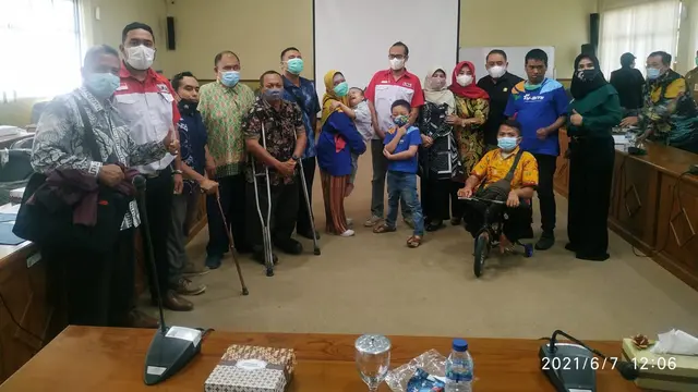Koalisi disabilitas Sidoarjo melakukan audiensi dengan DPRD Sidoarjo.