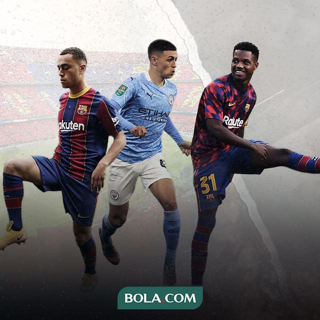 Sergino Dest, Phil Foden dan Ansu Fati