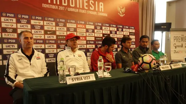 Konferensi Pers Timnas Indonesia U-23 vs Timnas Suriah U-23