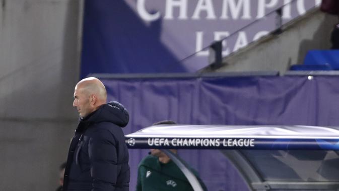 Pelatih Real Madrid Zinedine Zidane (AP Photo/Manu Fernandez)