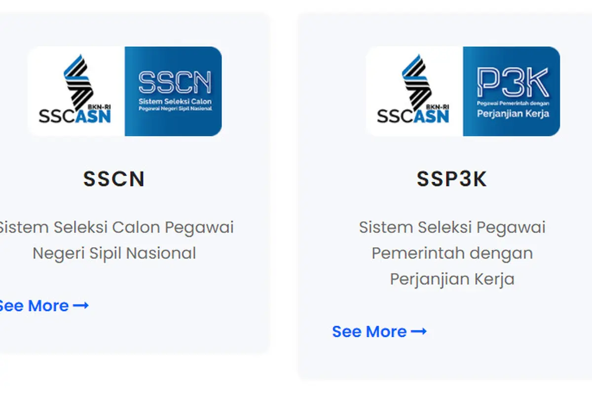 Portal sscasn.go.id untuk seleksi CASN atau CPNS dan PPPK 2021.