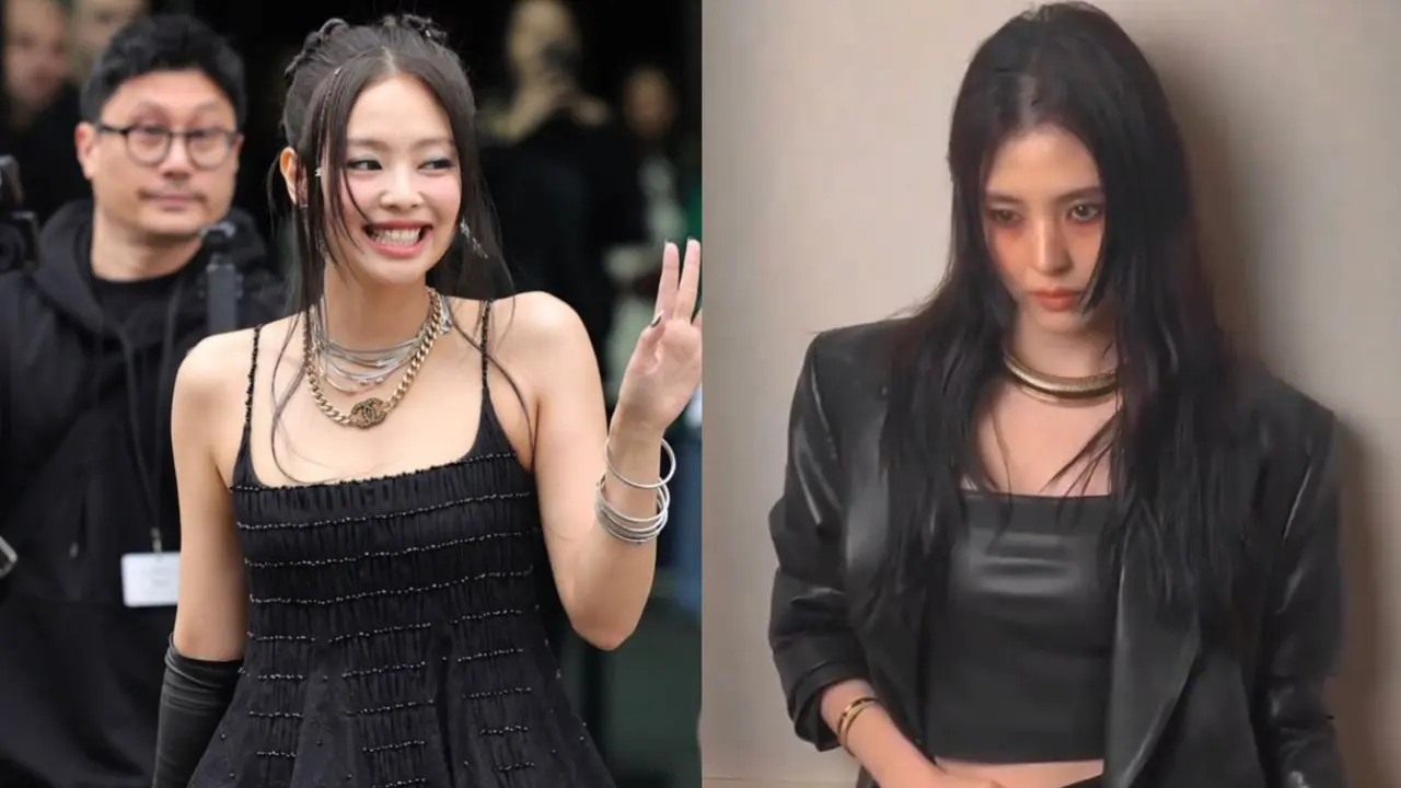 Adu gaya Jennie BLAKPINK dan Han So Hee di Paris Fashion Week 2024.