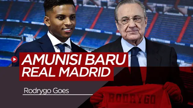 VIDEO: Real Madrid Kenalkan Rodrygo Goes, Wonderkid asal Brasil