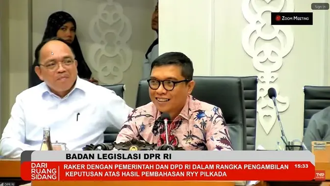 <p>Wakil Ketua Badan Legislasi (Baleg) DPR RI, Achmad Baidowi. (YouTube TVR Parlemen)</p>