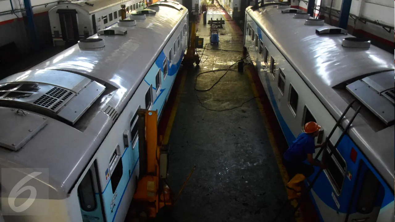 20160617-Jelang Mudik Lebaran, PT KAI Lakukan Perbaikan Gerbong Kereta