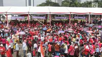 Ada Kegiatan Bagi-Bagi Sembako di Monas, Lalu Lintas Macet