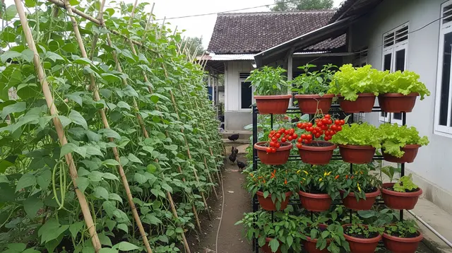 8 Ide Kebun Kacang-Kacangan dan Sayur yang Mudah Ditanam di Rumah, Hemat Ruang dengan Pot dan Vertikal