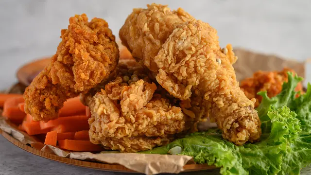 Ilustrasi ayam crispy