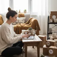 ilustrasi berbisnis online (created by AI)