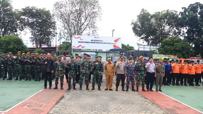 Pemkot Bontang Gelar Apel Kesiapsiagaan Hadapi Cuaca Ekstrem, Libatkan TNI–Polri hingga Relawan