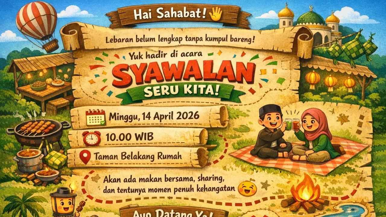 Undangan Syawalan (Foto: ChatGPT)